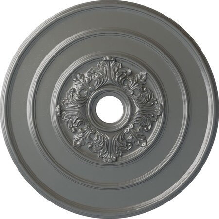 Ekena Millwork Traditional with Acanthus Leaves Ceiling Medallion, 26"OD x 3 1/8"ID x 1 1/2"P, Silver CM26TASLS
